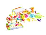 BLOKY PUZZZEL V POUZDRI 4V1 + SKRUTKOVAČ 181 KUSOV BLOKY PUZZZEL V POUZDRI 4V1 + SKRUTKOVAČ 181 KUSOV