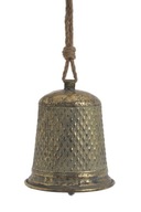 Kovový zlatý prívesok na zvonček, orientálne zdobenie