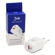 3MK rýchla hyper 20W USB-C nástenná nabíjačka 3MK rýchla hyper 20W USB-C nástenná nabíjačka