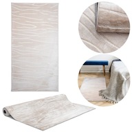 GLAMOUR koberec, PROTIŠMYK, 3D VZOR, MÄKKÝ, TEPLÝ, BÉŽOVÝ, LESK, 80x150CM GLAMOUR koberec, PROTIŠMYK, 3D VZOR, MÄKKÝ, TEPLÝ, BÉŽOVÝ, LESK, 80x150CM