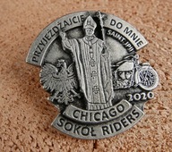 Znak John Paul II Chicago Falcon Plechová známka Znak John Paul II Chicago Falcon Plechová známka