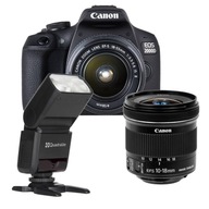 Canon 2000D + 10-18 STM SET + QuadraLite LAMP