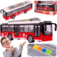 INTERAKTÍVNY AUTOBUS SO ZVUKOM A SVETLAMI 1:16 OTVORENIE DVERÍ