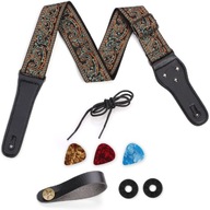 Gitarový pás Jeremi GS-08-3 + príslušenstvo Gitarový pás Jeremi GS-08-3 + príslušenstvo