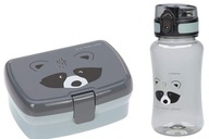 Lassig Lunchbox + fľaša Tritan - fľaša na vodu Raccoon