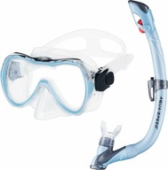 Potápačský set maska ​​+ šnorchel pre deti, tyrkysová