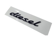 Emblémový nápis pre Porsche diesel Black Glossy