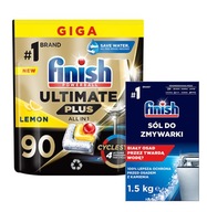 FINISH Ultimate Plus Kapsule do umývačky riadu 90 + soľ FINISH Ultimate Plus Kapsule do umývačky riadu 90 + soľ