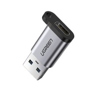 Zástrčka adaptéra z USB-C na USB 5Gb/s, šedá