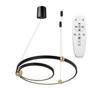 ČIERNA PRSTEŇOVÁ LED ZÁVISNÁ LAMPA ČIERNA + DIAĽKOVÉ OVLÁDANIE 30x50 ČIERNA PRSTEŇOVÁ LED ZÁVISNÁ LAMPA ČIERNA + DIAĽKOVÉ OVLÁDANIE 30x50