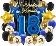 OSEMNÁSŤ NARODENINY 18 SET BALÓNOV OZDOBY OSEMNÁSŤ NARODENINY 18 SET BALÓNOV OZDOBY