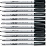 Staedtler Lumocolor folio, okrúhle, čierne, x8