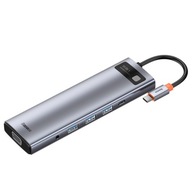 Baseus Gleam Hub adaptér USB, HDMI, RJ45, Micro SD