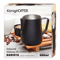 Kanvička na napenenie mlieka 600ml Barista čierna Kanvička na napenenie mlieka 600ml Barista čierna