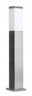 Stožiarová lampa s opálovým tienidlom Inox štvorcový 65cm E27