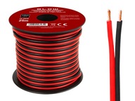 Reproduktorový kábel 2x2,50mm čierny a červený 25m