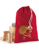 červená mikulášska taška VEĽKÁ XL 49x75 na darčeky