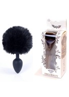 Králičia zátka s čiernym brmbolcom - Bunny Tail Black Králičia zátka s čiernym brmbolcom - Bunny Tail Black