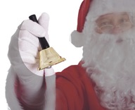 Zvonček Santa Claus plechový zvonček Santa Claus