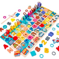 DREVENÉ PUZZLE MONTESSORI BLOCKS PUZZZ