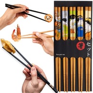 Svetlé drevené paličky s motívom Geisha 5 párov 22 Svetlé drevené paličky s motívom Geisha 5 párov 22