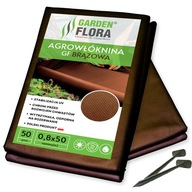 Agrotextília GF HNEDÁ 0,8x50m 50g + Špendlíky SET Agrotextília GF HNEDÁ 0,8x50m 50g + Špendlíky SET