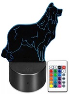 3D LED LAMPA PSA BORDER COLLIE BC ŽIAKA USB DIAĽK 3D LED LAMPA PSA BORDER COLLIE BC ŽIAKA USB DIAĽK