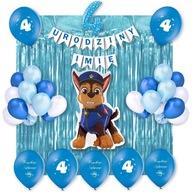 Ozdoby balónov PAW Patrol 4. narodeniny Ľubovoľné meno Ozdoby balónov PAW Patrol 4. narodeniny Ľubovoľné meno