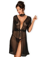 Obsessive Lucita Sheer Robe and Belt L/XL Obsessive Lucita Sheer Robe and Belt L/XL