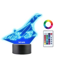 Meno darčeka 3D LED nočnej lampy Concorde Meno darčeka 3D LED nočnej lampy Concorde
