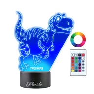 3D LED nočná lampa Tyrannosaurus Dino Name Darček 3D LED nočná lampa Tyrannosaurus Dino Name Darček