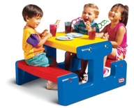 LITTLE TIKES Veľký piknikový stôl Modrý 4668