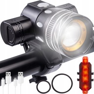 CYKLISTICKÁ LAMPA PREDNÁ ZADNÁ USB LED T6 VÝKONNÁ SET CYKLISTICKÁ LAMPA PREDNÁ ZADNÁ USB LED T6 VÝKONNÁ SET