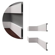 Biela maskovacia lišta PN8016 KROME 8 cm