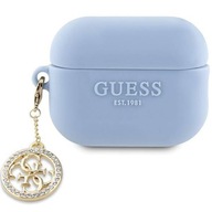 Guess GUAP23DSLGHDB CASE pre AirPods Pro 2 kryt modrý/modrý 3D Rubber 4G Guess GUAP23DSLGHDB CASE pre AirPods Pro 2 kryt modrý/modrý 3D Rubber 4G