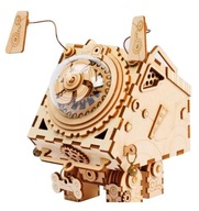3D DREVENÉ PUZZLE STEAMPUNK DOG MUSIC BOX 3D DREVENÉ PUZZLE STEAMPUNK DOG MUSIC BOX