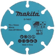 Karbidový kotúč 76x1,7x10mm multimateriál Makita D-74837 Karbidový kotúč 76x1,7x10mm multimateriál Makita D-74837