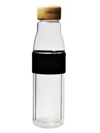 Sklenená fľaša na vodu termoska 450 ml EKO dvojitá stena s dvojitou stenou Sklenená fľaša na vodu termoska 450 ml EKO dvojitá stena s dvojitou stenou