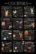 Plagát k baru Cocktails Drinks 61x91,5 cm Plagát k baru Cocktails Drinks 61x91,5 cm