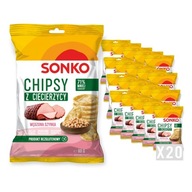 20x SONKO Cícerové lupienky s príchuťou údenej šunky 60g