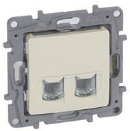 RJ12+RJ45 zásuvka kat.5 UTP krémová Niloe 664872 RJ12+RJ45 zásuvka kat.5 UTP krémová Niloe 664872