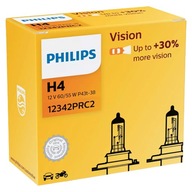 Žiarovky Philips 2x H4 Vision 60 / 55W + 30% viac