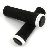 BICYKLON Lock On bicyklové gripy Black and White BICYKLON Lock On bicyklové gripy Black and White