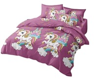 Posteľná súprava 160x200, 3 kusy. Detská prikrývka na kone Unicorn Posteľná súprava 160x200, 3 kusy. Detská prikrývka na kone Unicorn