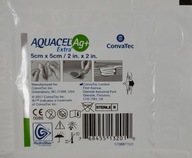 AQUACEL AG EXTRA+ 5x5cm 8 NÁŠIVOK so strieborným antibiofilmom