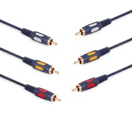 Kábel 3x RCA na 3x RCA Cinch VITALCO 2,5 m Kábel 3x RCA na 3x RCA Cinch VITALCO 2,5 m