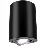 Prisadené halogénové svietidlo SPOT LED trubicové GU10, LARGE čierne, POHYBLIVÉ Prisadené halogénové svietidlo SPOT LED trubicové GU10, LARGE čierne, POHYBLIVÉ