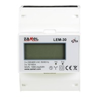 Merač prúdu energie 3F 100A 400V LEM-30 Zamel