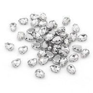 Šijacie kamienky v košíku Sklenené 10x7mm 50ks Šijacie kamienky v košíku Sklenené 10x7mm 50ks