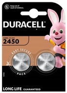 2x lítiové batérie Duracell CR2450 BR2450 DL2450